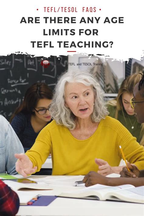 are there any age limits for tefl teaching